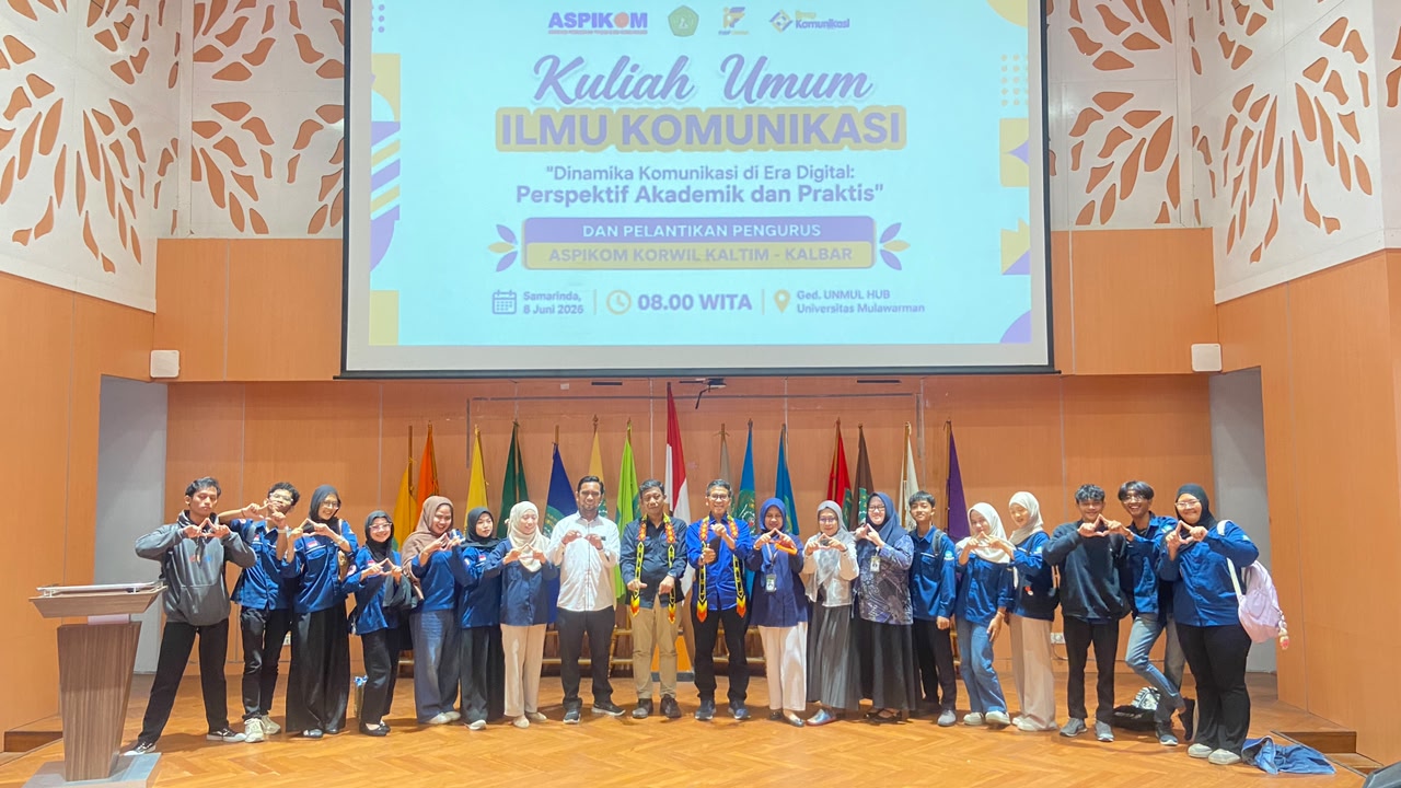 Perkuat Jejaring Akademik, Dosen Ilmu Komunikasi UNU Kaltim Dilantik dalam Kepengurusan ASPIKOM Korwil Kaltim–Kalbar